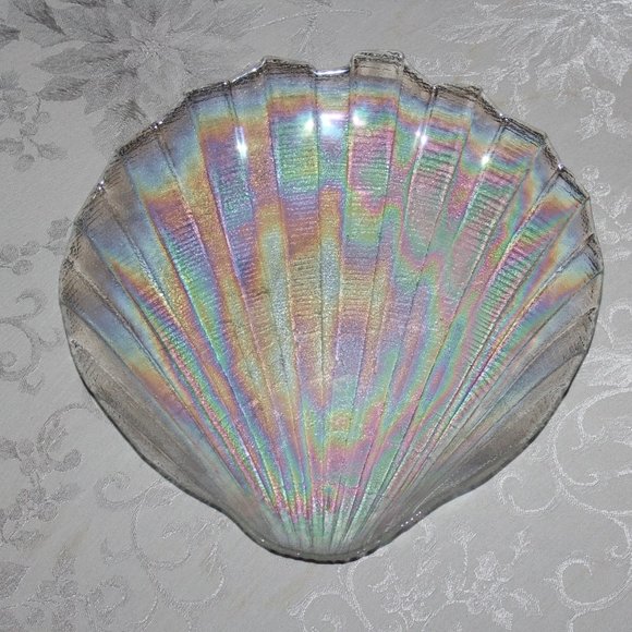 Gorgeous Jan Sylwester Drost Asteroid Glass Serving Bowl | Vintage Polish Glass - Picture 7 of 8